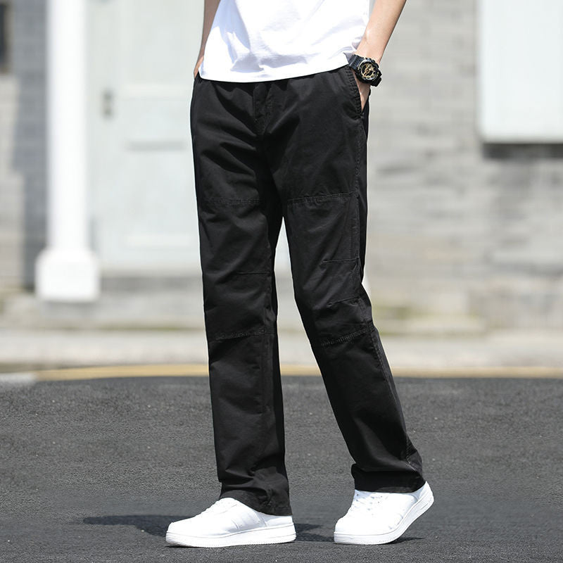 Spring And Autumn Cotton Sports Overalls Men's Plus Sizes Pants